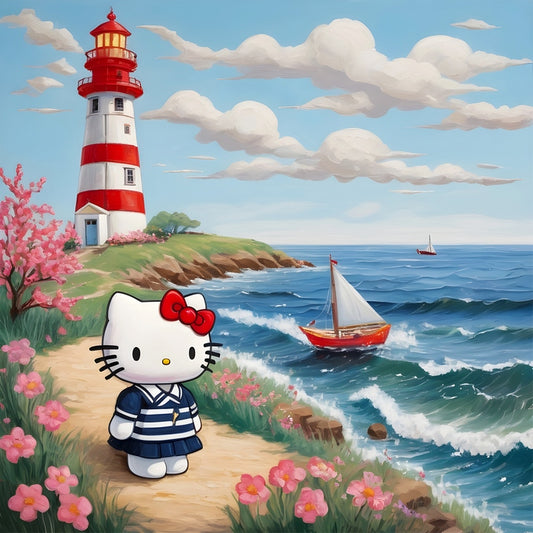 Hello Kitty Builds a Sailboat