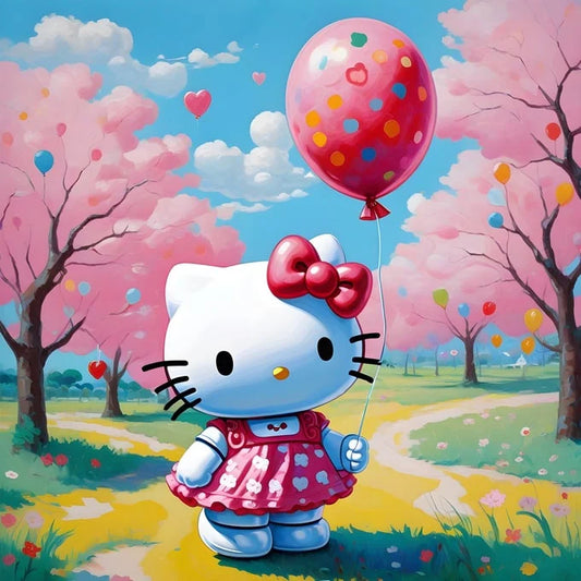 Hello Kitty with Pink Balloon