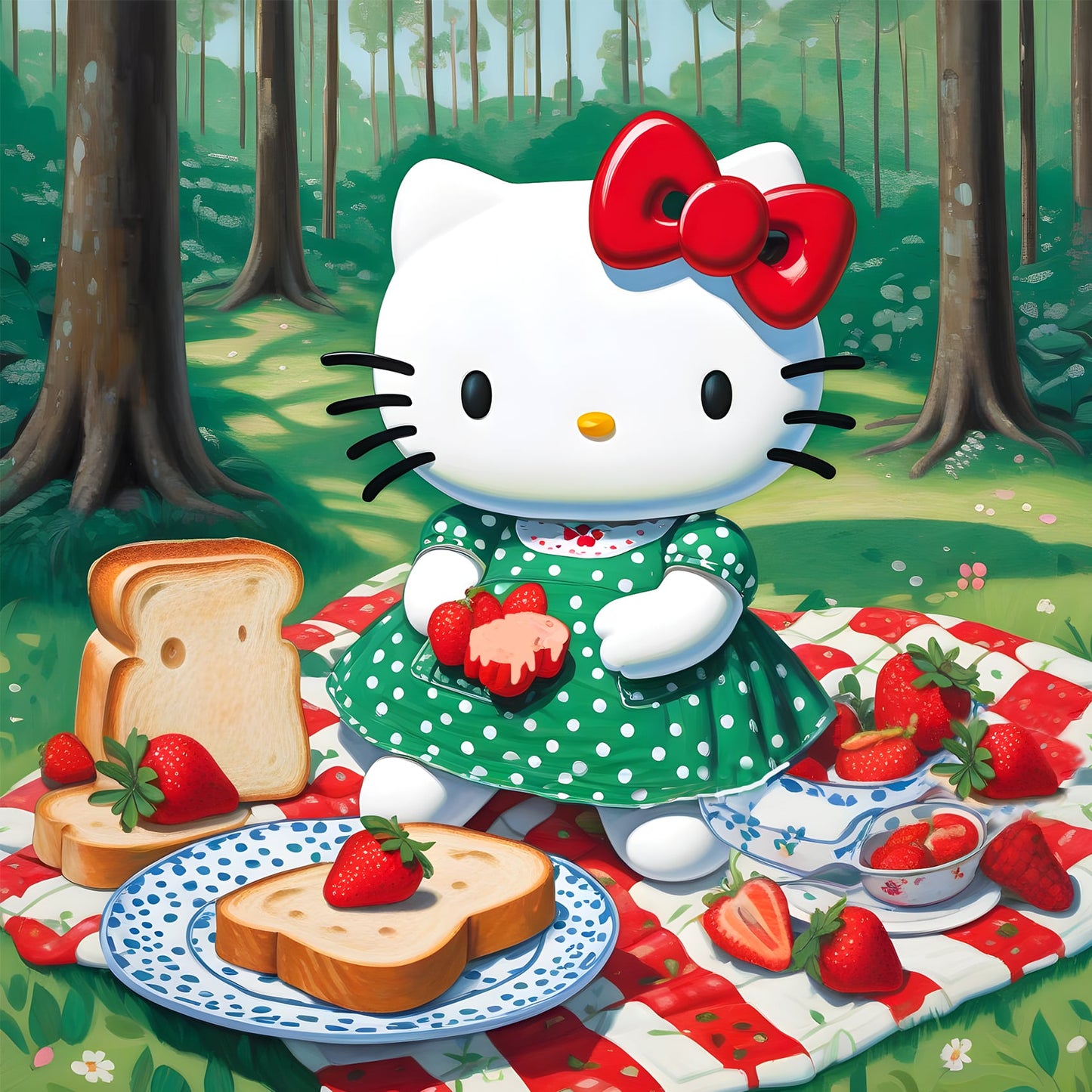Hello Kitty Goes on a Picnic