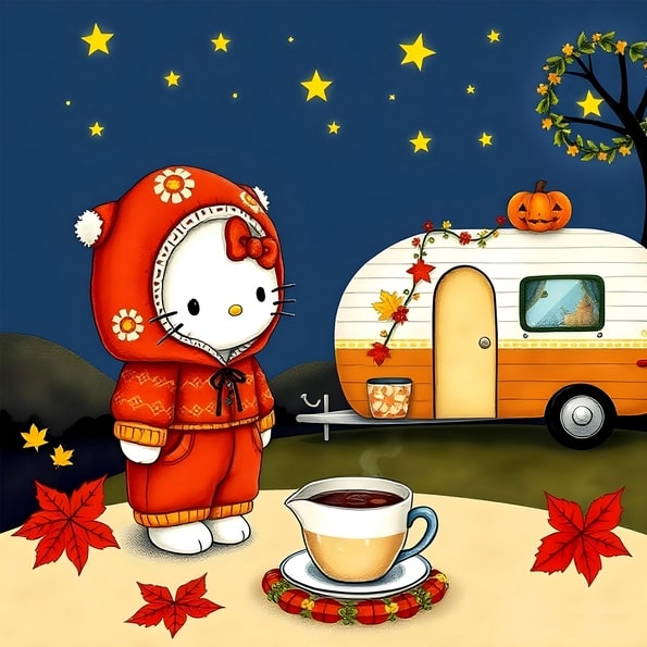 Hello Kitty Goes Camping