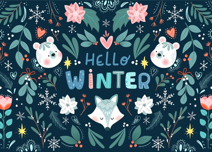 Hello Winter Postcard