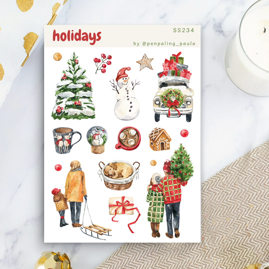 Holidays Sticker Sheet