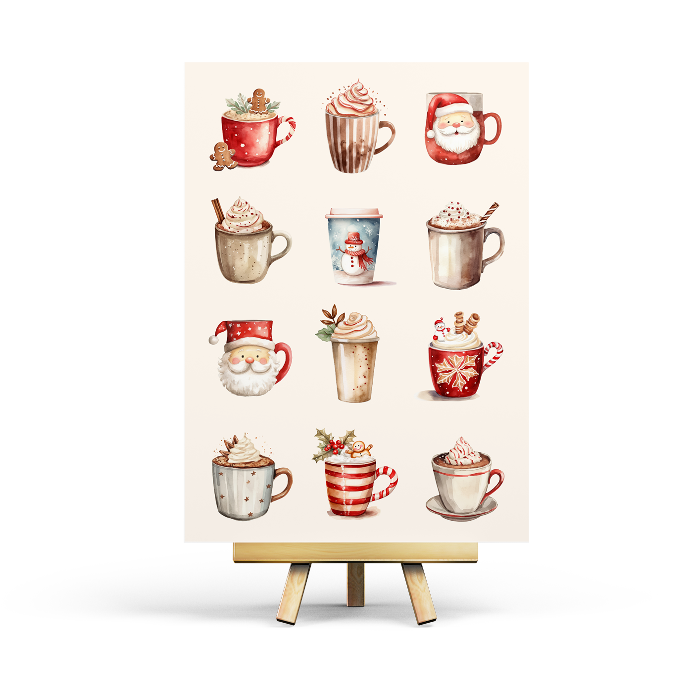 Christmas Mugs Postcard