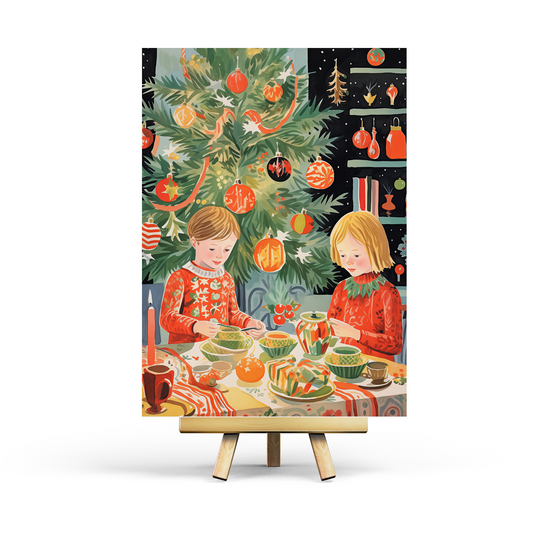 Christmas Pottery Postcard