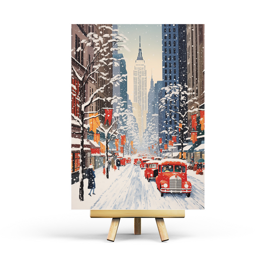 Snowy City Postcard