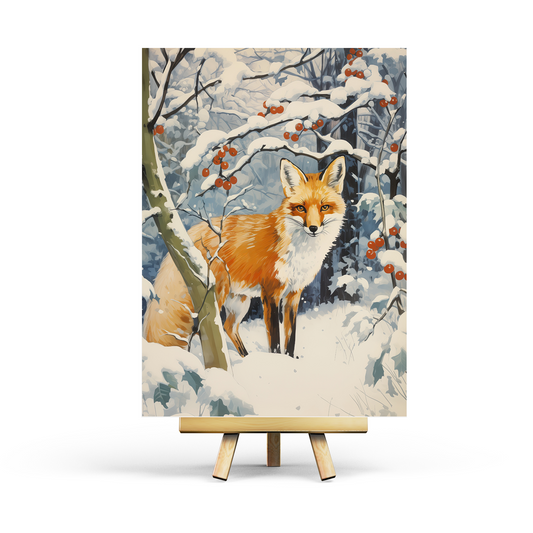 Fox in the Snow Postcard