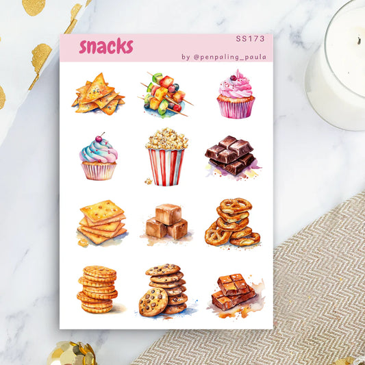 Snacks Sticker Sheet