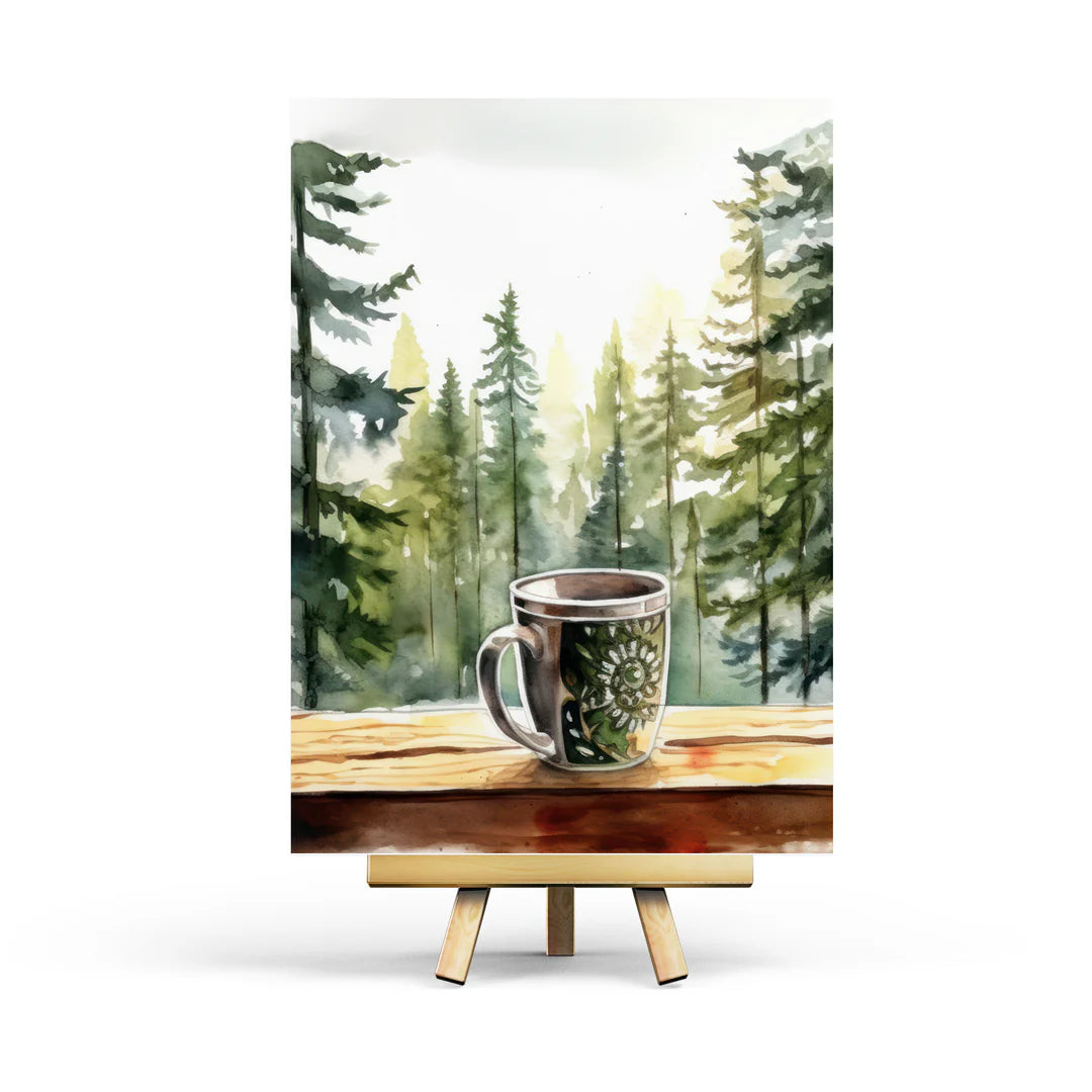 Coffee in Nature Postcard