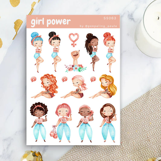 Girl Power Sticker Sheet