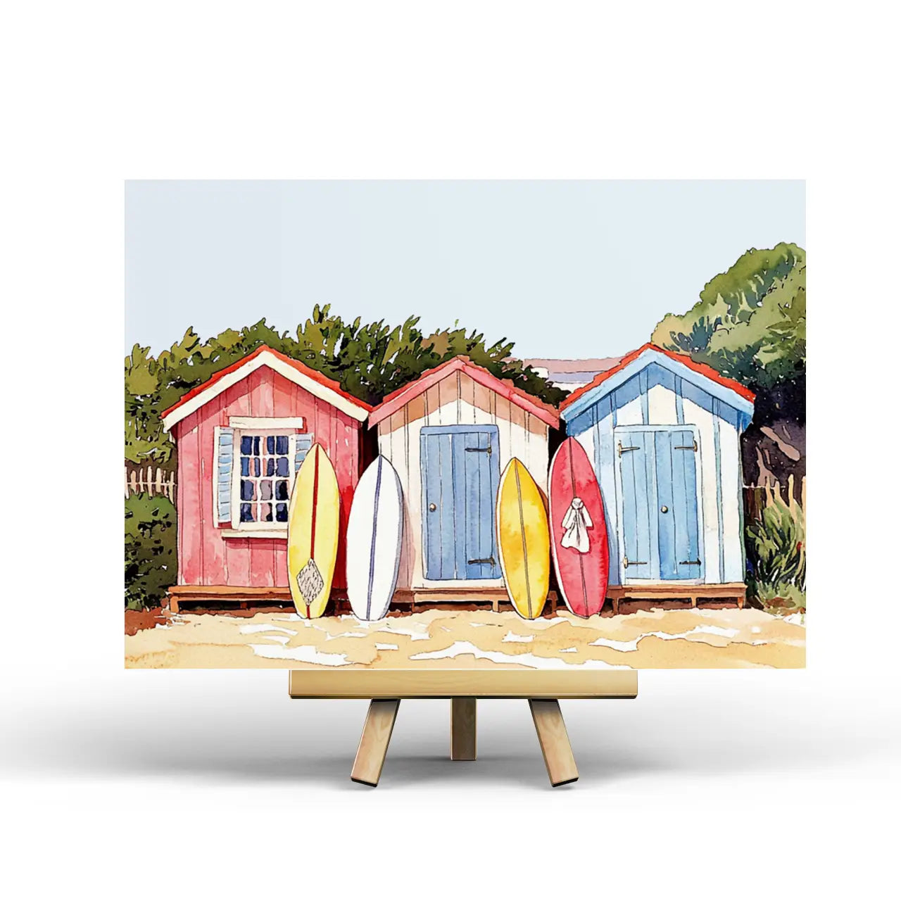 Changing Cabins Postcard