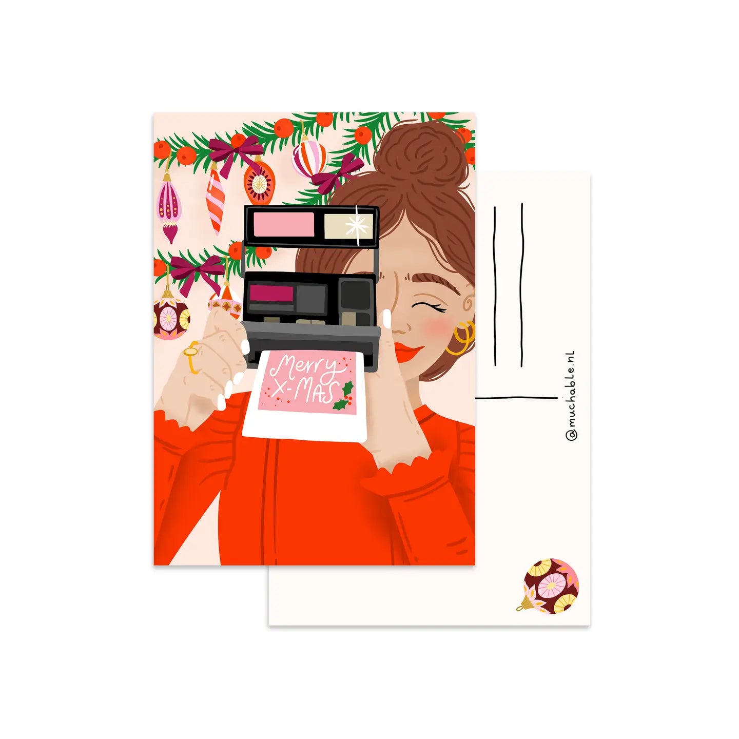 Holiday Polaroid Postcard