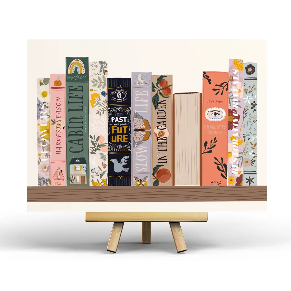 Bookshelf Postcard