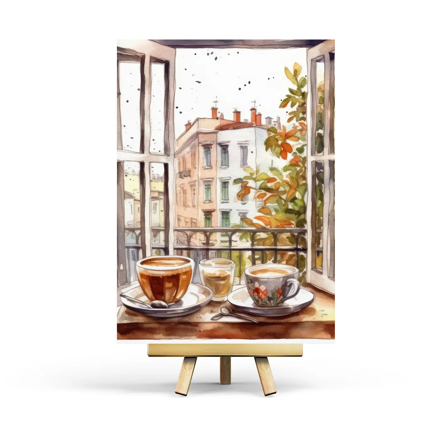 Coffee the Window Postcard