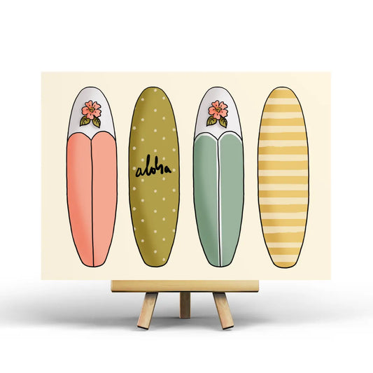 Surfboard Postcard