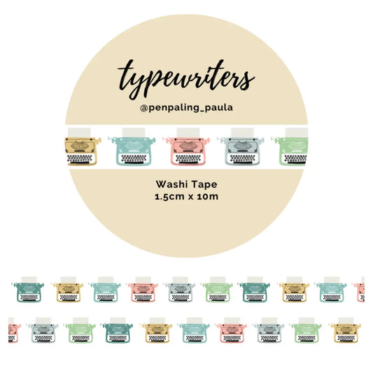Typewriters Washi Tape