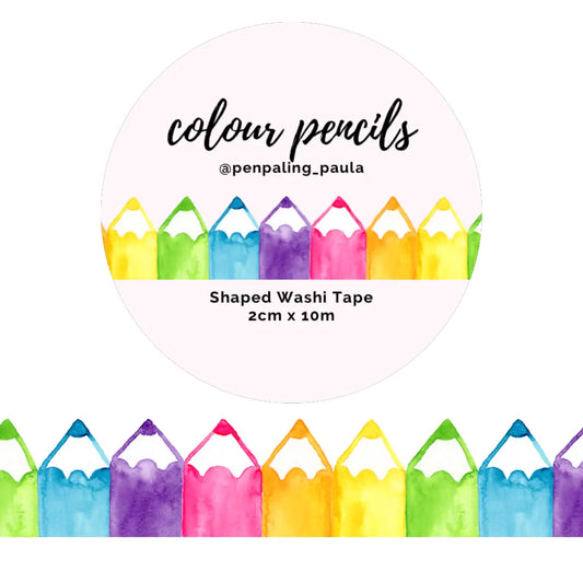 Color Pencils Shaped Washi Tape