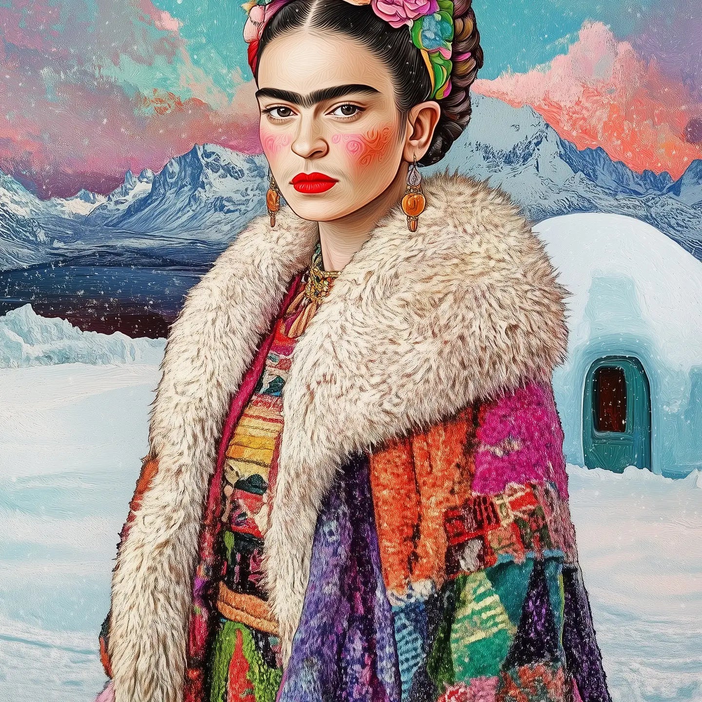 Frida with an Igloo
