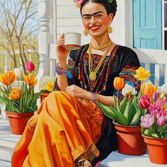 Frida on the Front Porch