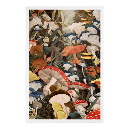 Woodland Mushroom Collage