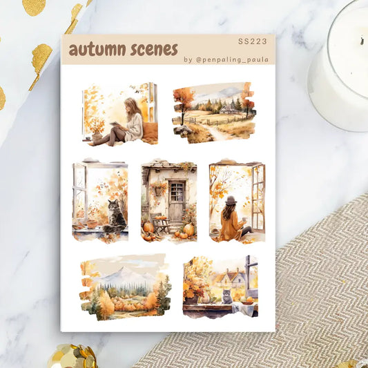 Autumn Scenes Sticker Sheet