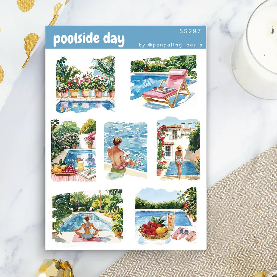 Poolside Day Sticker Sheet
