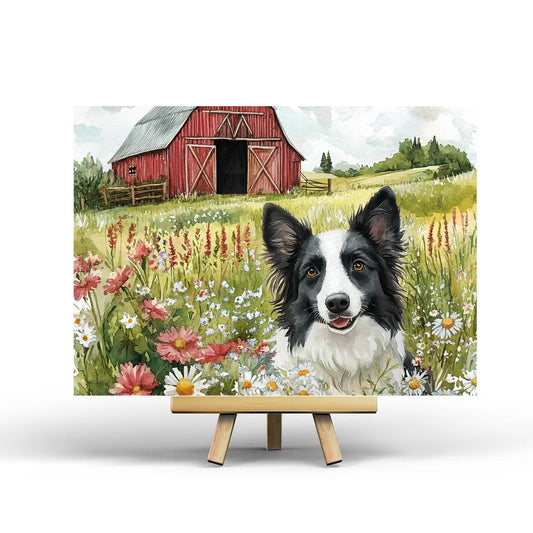 Border Collie Postcard