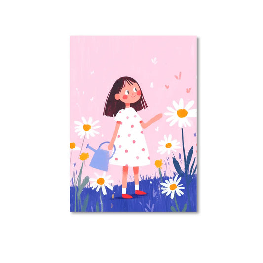 Flower Girl Postcard