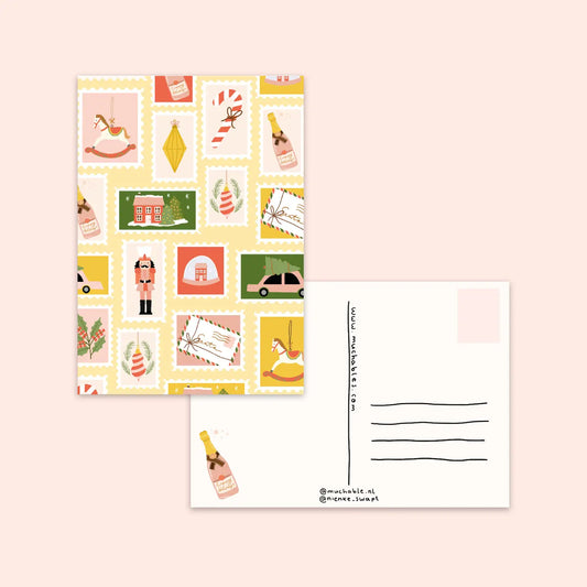 Festive Stamp Postcard