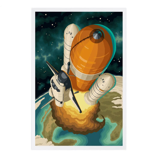 Space Shuttle Entering Orbit 2