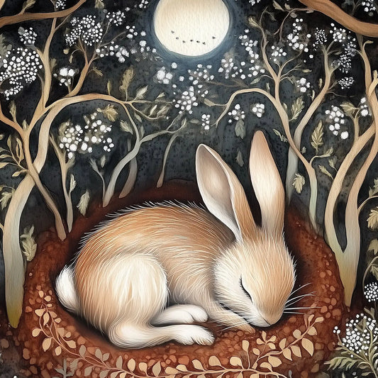 Sleeping Bunny Postcard