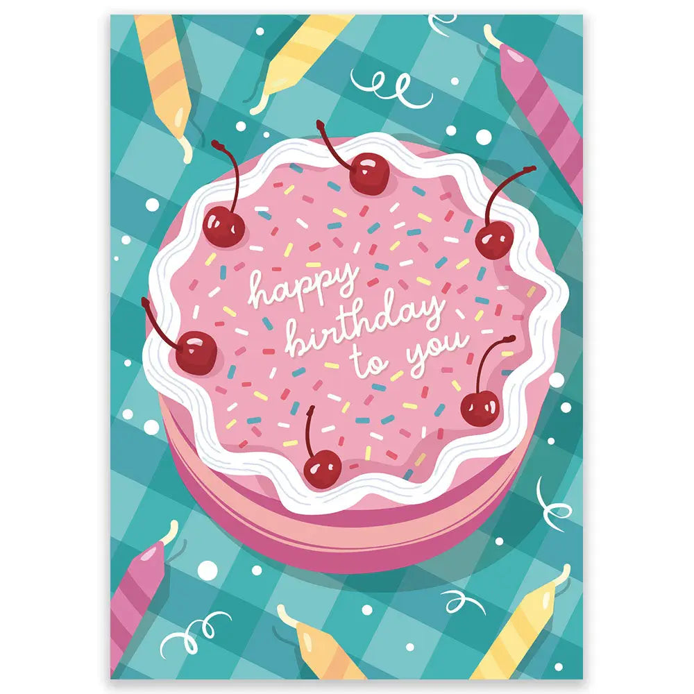 Birthday Cake Postcard