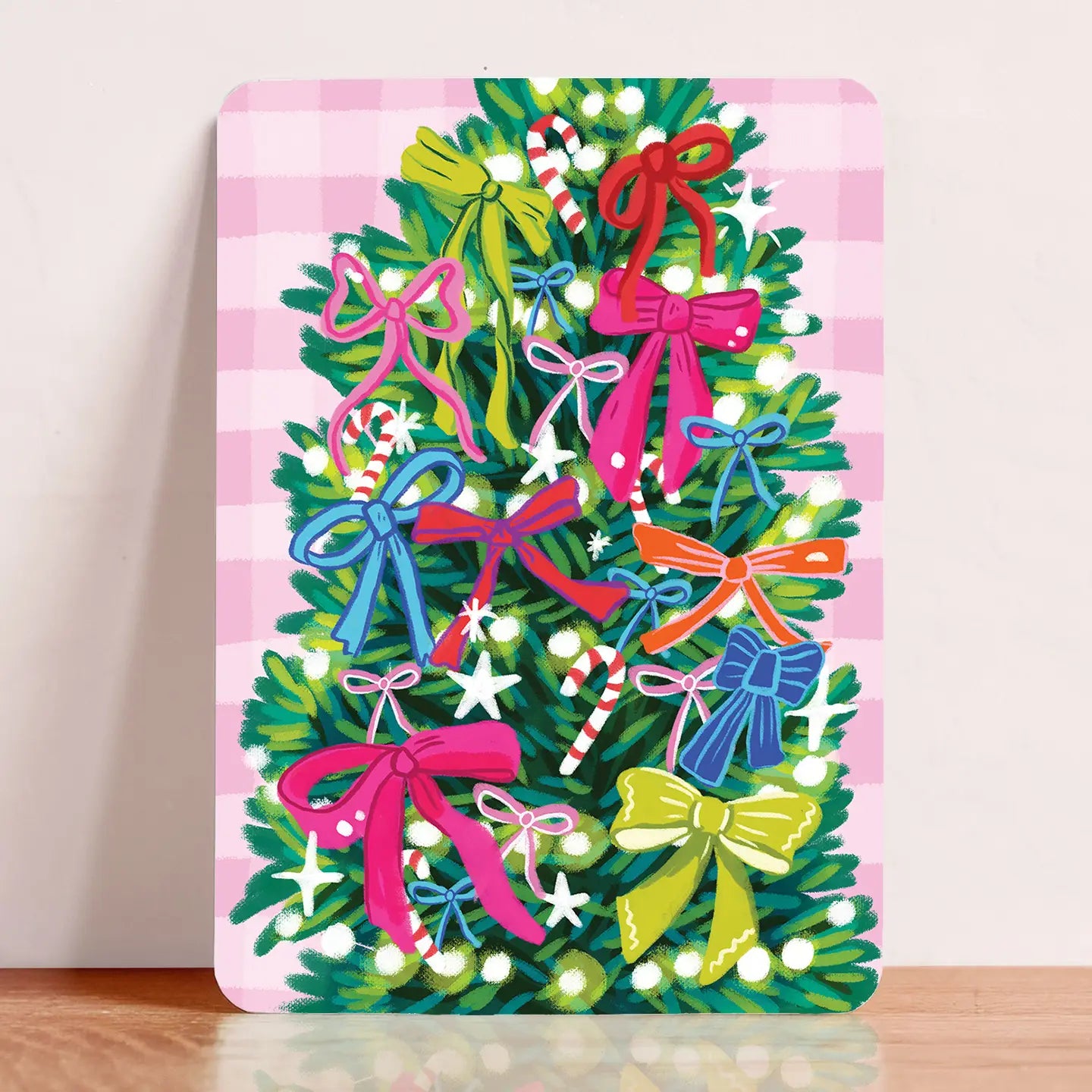 Tree with Bows Postcard