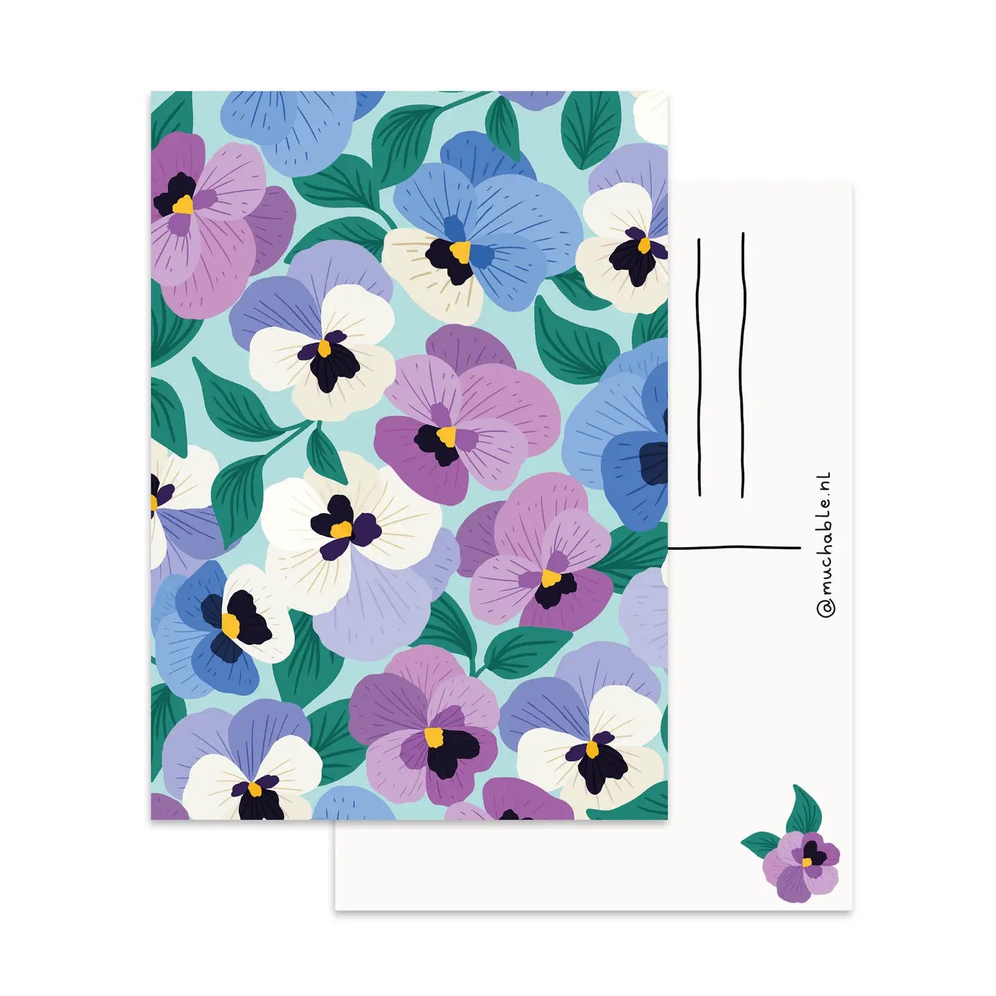 Pansies Postcard