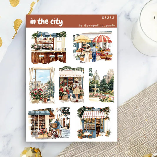 In the City Sticker Sheet