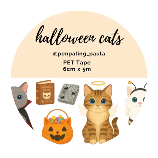 Halloween Cats PET Tape PRE-CUT