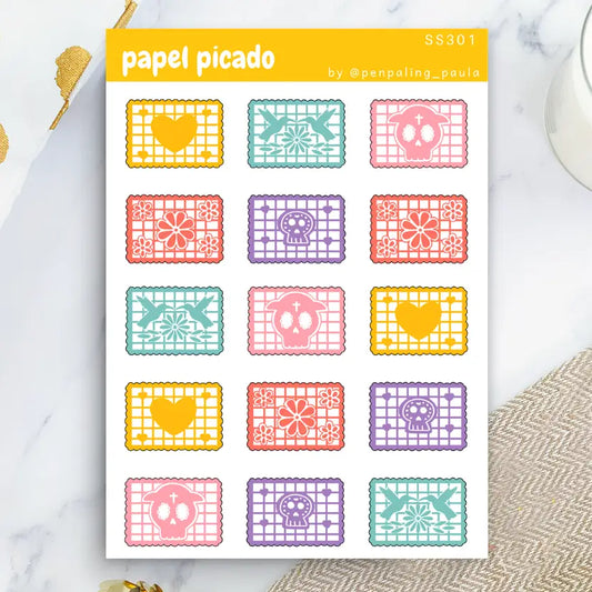 Paper Picado Sticker Sheet