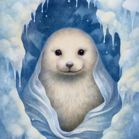 Snow Seal Postcard