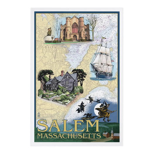 Salem, Massachusetts, Nautical Chart