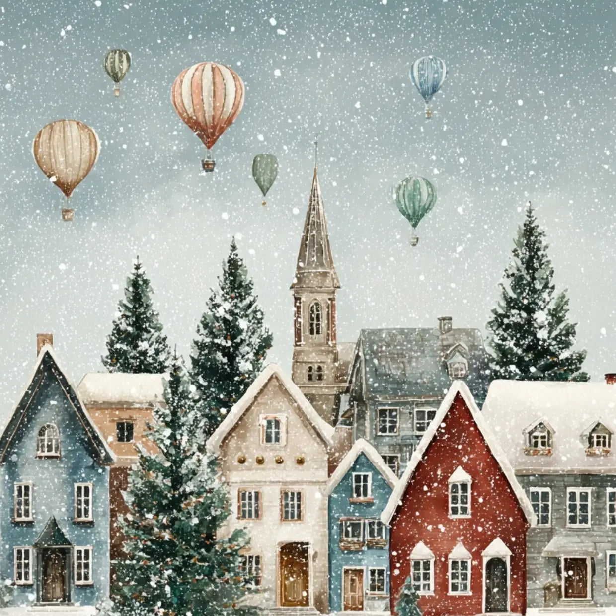 Christmas Village No. 4 Postcard
