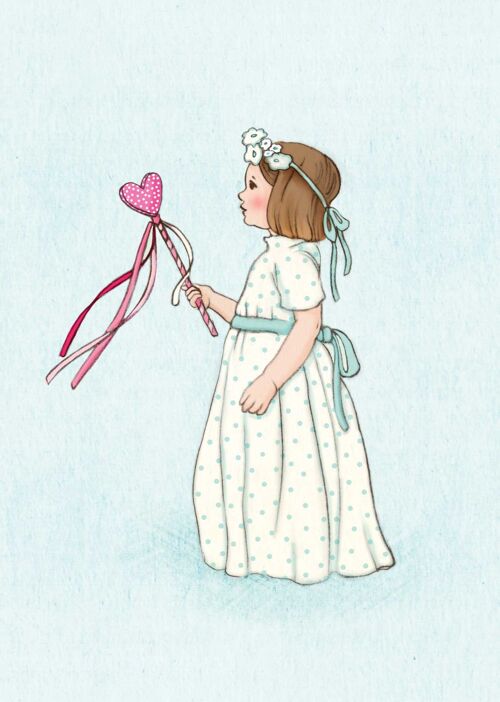 Belle & Boo Postcard "Fairywand"