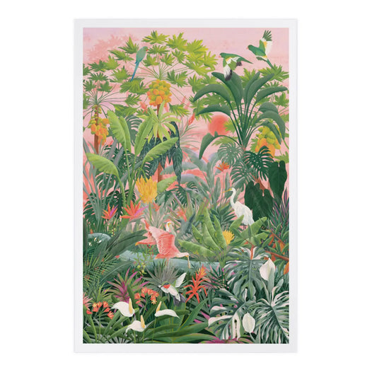 Tropical Oasis Plants and Birds