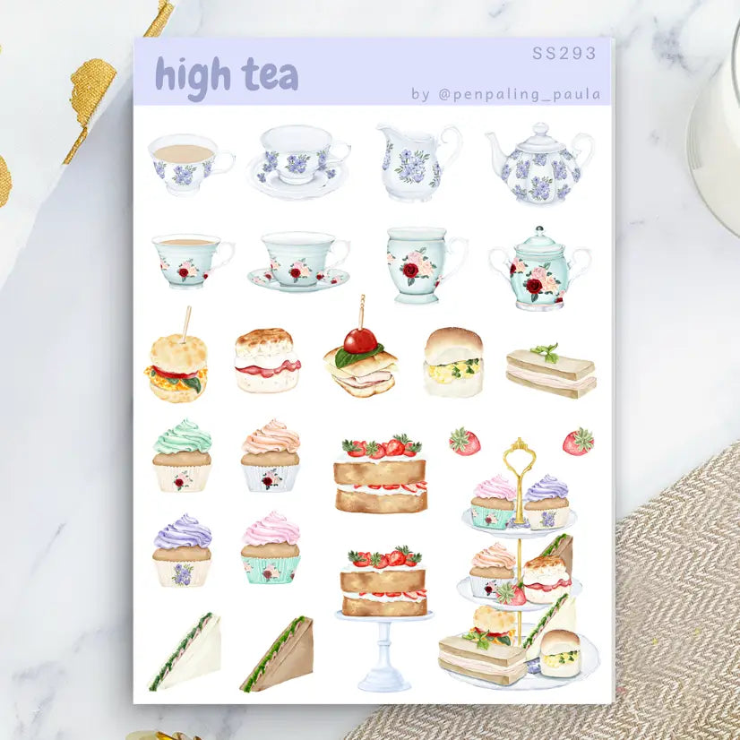 High Tea Sticker Sheet
