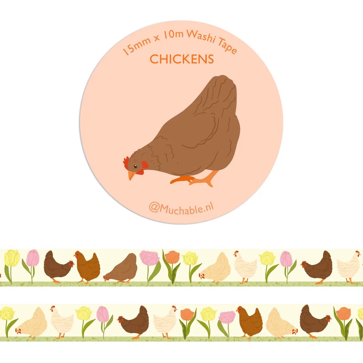Chickens Washi Tape