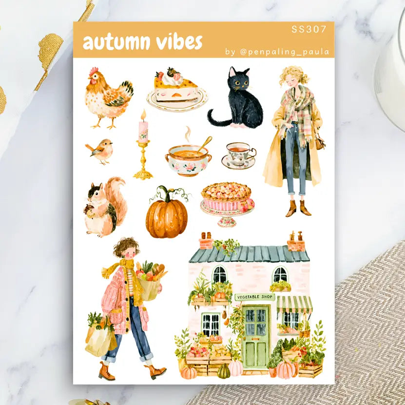 Autumn Vibes Sticker Sheet