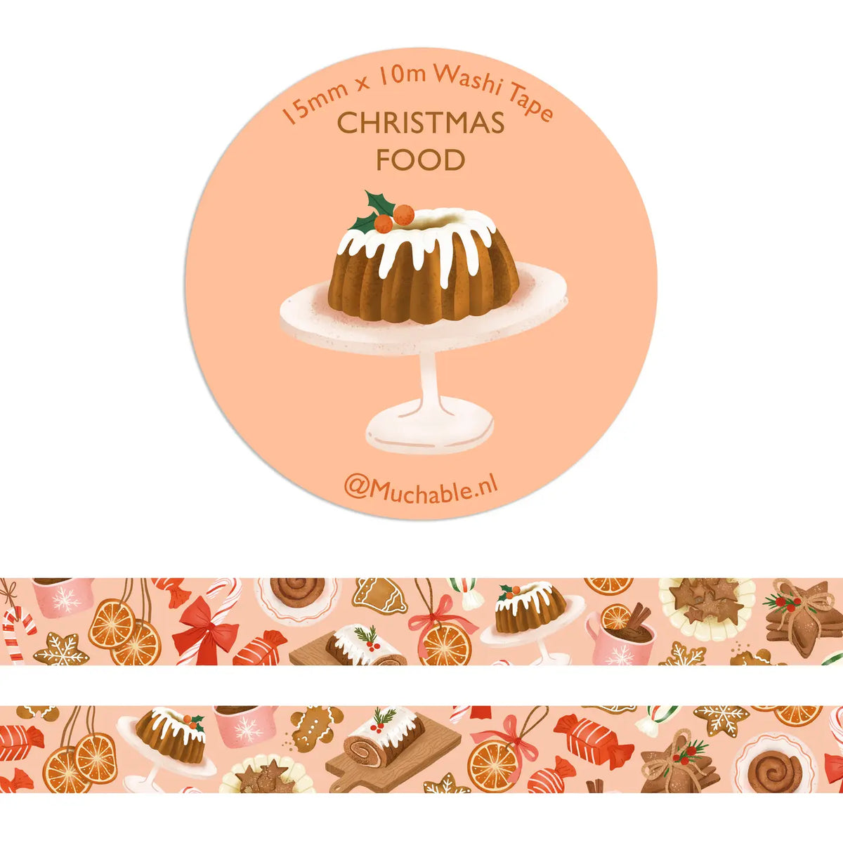 Christmas Food Washi Tape