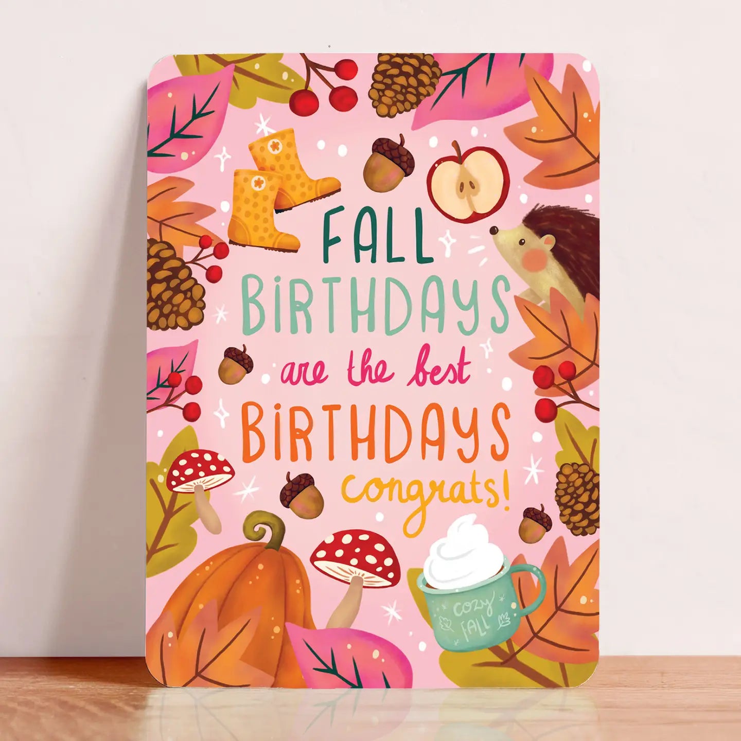 Autumn Birthday Wishes Postcard