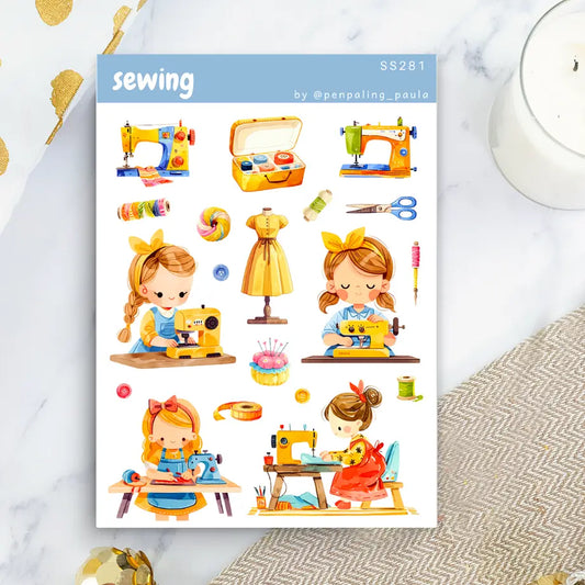 Sewing Sticker Sheet