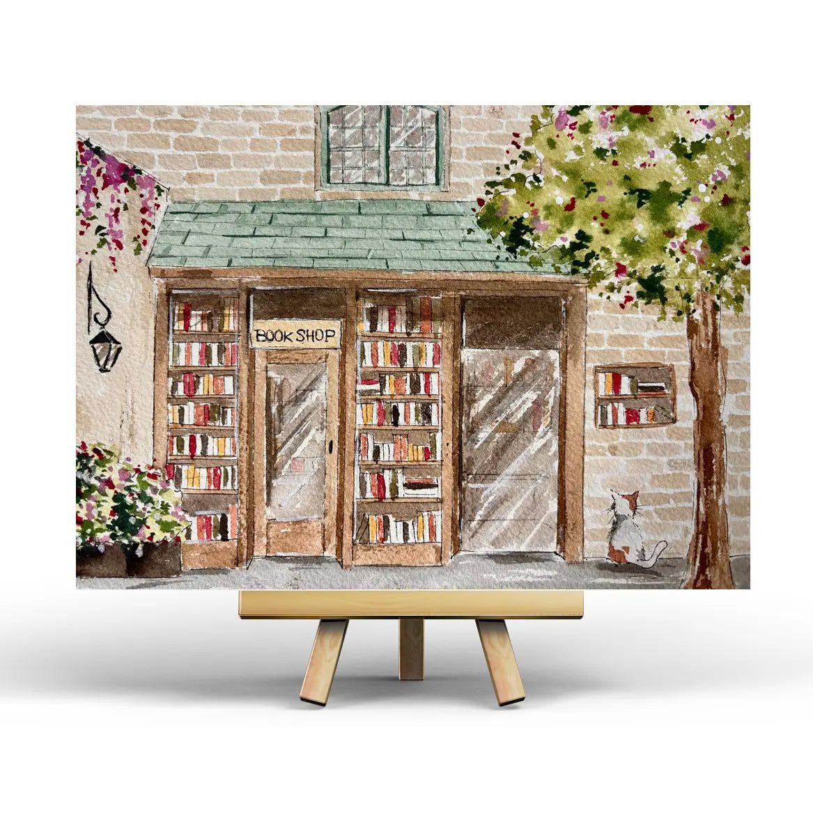 Spring Bookstore Postcard