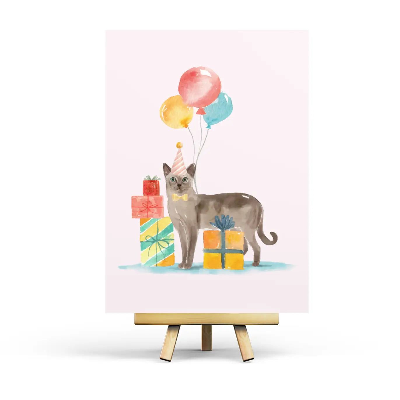 Birthday Cat Postcard