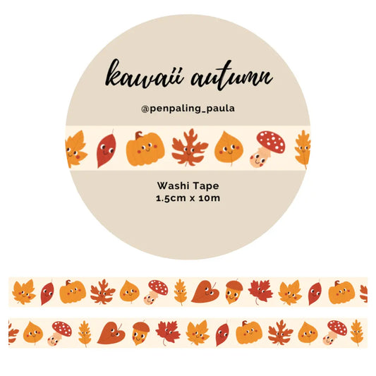 Kawaii Autumn Washi Tape